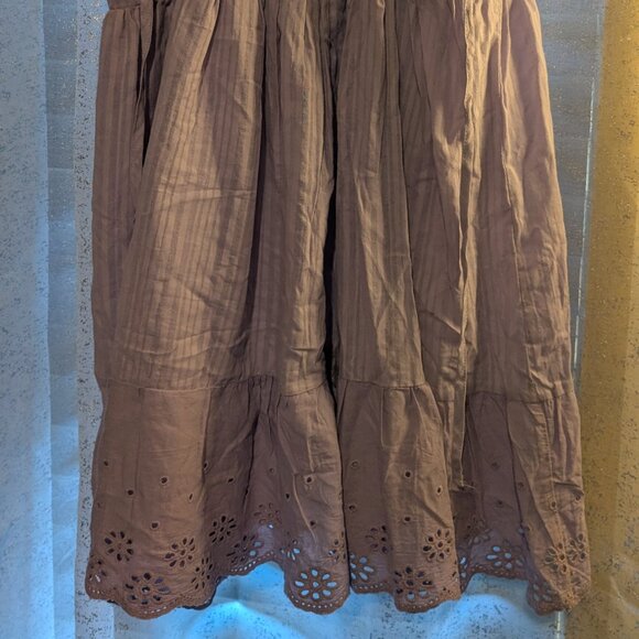 White Birch Women's Lilac Eyelet Lace Ruffle Hem Sundress Purple M - Picture 6 of 12